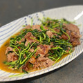 rynbaskets's cooksnap of when they made 牛肉と豆苗炒め.