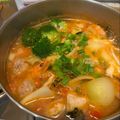saki1010's cooksnap of when they made とろ～りチーズの北海道♪トマト鍋.