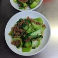 たまねこ's cooksnap of when they made 食欲そそる！チンゲン菜の肉味噌炒め.