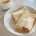 みぃぃちゃま's cooksnap of when they made パンが無かった時の簡単朝食！ブリトー♪.
