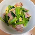 つくしS's cooksnap of when they made ☆小松菜と卵の炒め物☆.