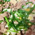 тakuмasa✩。's cooksnap of when they made スタミナ満点！ニラ玉 肉豆腐.