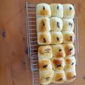 ちか豚トロ's cooksnap of when they made 卵と牛乳HBふわふわ粒あんパンちぎりパン.