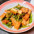 茶太郎ラッシュ･ω･'s cooksnap of when they made ニンニクの芽と厚揚げのピリ辛炒め.