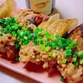 のんべぇヒロ's cooksnap of when they made 餃子に酢納豆どっさり♪更に酢と胡椒を♡.