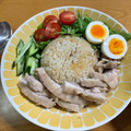 ｈａｌ：）w's cooksnap of when they made 炊飯器で激ウマ簡単★海南鶏飯＆俺流タレ.