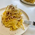 Ri→chan's cooksnap of when they made ワンポットパスタ☆クリーミーカルボナーラ.