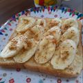 ponnko's cooksnap of when they made バナナ好きの塩麹トースト.