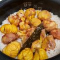 チーム預金's cooksnap of when they made 炊飯器で簡単！秋の味覚 栗ごはん.