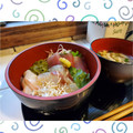 ダッフィーニーうに's cooksnap of when they made ぱぱっ！と海鮮丼.