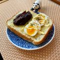 キンプリ's cooksnap of when they made ゆで卵とあんバターのトースト♪.