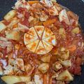 ♪ひつじ's cooksnap of when they made 丸ごとカマンベール☆チキン野菜のトマト煮.