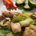 mantacarp's cooksnap of when they made 鶏ももとネギトロ～リ炒め.