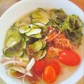 桃華0408's cooksnap of when they made 簡単♡きゅうりとさば缶で冷や汁風そうめん.