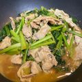 やよい・M's cooksnap of when they made ❤小松菜と豚のカレーオイマヨ炒め❤.