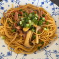 れいれい39's cooksnap of when they made きのこ＆ベーコンの和風バターしょうゆスパ.
