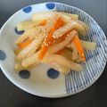紅's cooksnap of when they made お弁当に◎大根とにんじんの味噌きんぴら.