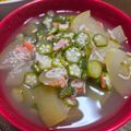 ゆるмαмα's cooksnap of when they made 冬瓜と蟹かまぼこのオクラあん（煮物）.