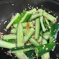 匡史さん's cooksnap of when they made 箸休めに梅肉とキュウリの胡麻風味和え.