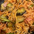⭐️'s cooksnap of when they made 茄子とアスパラとベーコンのトマトパスタ.