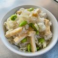azbjbn's cooksnap of when they made 香りまで美味＊お揚げと枝豆の新生姜ご飯.