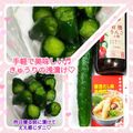 しーくれっと・らいふ's cooksnap of when they made ヒガシマルうどんスープできゅうりの浅漬け.