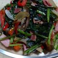 ゆりのもり's cooksnap of when they made 空芯菜とパプリカ他野菜のカラフル炒め.