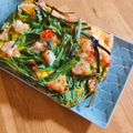 かわゆう1211's cooksnap of when they made ニラとカニカマのオープンオムレツ.