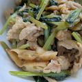 Cony◎'s cooksnap of when they made 小松菜と豚こま肉のピリ辛オイスター炒め.