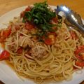 未来のヨメ's cooksnap of when they made ツナとトマトの冷製パスタ.