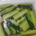 TBぽ's cooksnap of when they made キュウリ簡単一本漬け.
