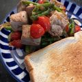 小説の森's cooksnap of when they made かじきとアスパラのトマト炒め.
