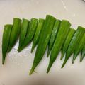 クックCMJMHK☆'s cooksnap of when they made オクラの唐揚げ.