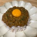 もなか's cooksnap of when they made ☆簡単☆レンジで8分！和風キーマカレー.