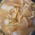 michi1102's cooksnap of when they made 薄切り大根と白菜♪こってり甘味噌煮込み♪.