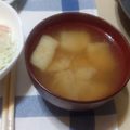 まーくんのおくさん's cooksnap of when they made カブとえのきの生姜入り味噌汁～❣❣.