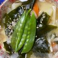 kisberry's cooksnap of when they made じゃがいも大根わかめのほっこりお味噌汁.