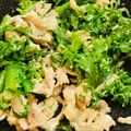 さんちゃん（╹◡╹）'s cooksnap of when they made 簡単♪わさび菜と豚肉のマヨソテー.