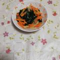 くネコまろす's cooksnap of when they made バク②いけるよ♪人参わかめの味噌マヨ和え.