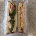 かずくん☆'s cooksnap of when they made 鮭フレークと卵ときゅうりのサンドイッチ.