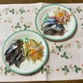 yesmama's cooksnap of when they made 刺身のツマを3色に！.