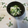 yesmama's cooksnap of when they made 小松菜と豆腐の塩麹和え.