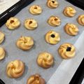 マンネリ母さん's cooksnap of when they made 絞り出しクッキー（苺ジャムクッキー）.