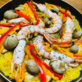 kinniko's cooksnap of when they made フライパンで簡単！我が家のパエリア.
