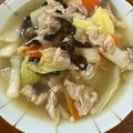 なーなちゃん's cooksnap of when they made 豚肉と白菜の中華あんかけ丼♡.