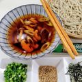 在宅勤務のおじさん's cooksnap of when they made キノコ汁とゆず胡椒で食べる茶そば.