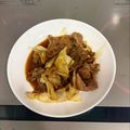 みるくもこ☆'s cooksnap of when they made 材料2つ☆豚こまキャベツのスタミナ炒め。.