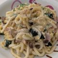 konasan☆'s cooksnap of when they made うどんカルボナーラ.