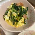 lala5's cooksnap of when they made ほうれん草と半熟玉子とベーコンのサラダ.