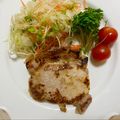 にゃつめ〜's cooksnap of when they made 厚切り豚ロースの塩麹焼き.